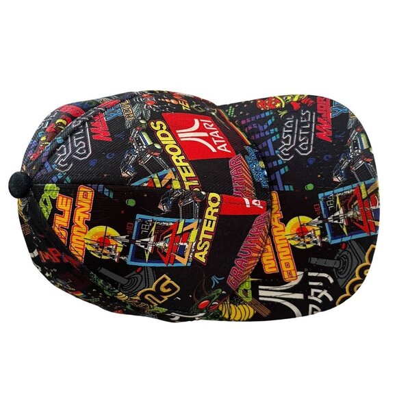 Vintage Atari Hat Cap Adult Snap Back All Over Video Game Console Print Mens - Picture 5 of 10